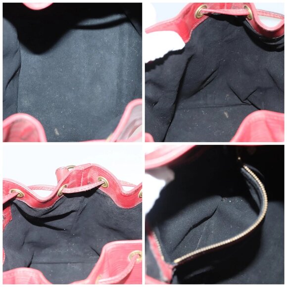 LOUIS VUITTON Epi Petit Noe Shoulder Bag Red M44107 LV Auth 127112 - Picture 16 of 16